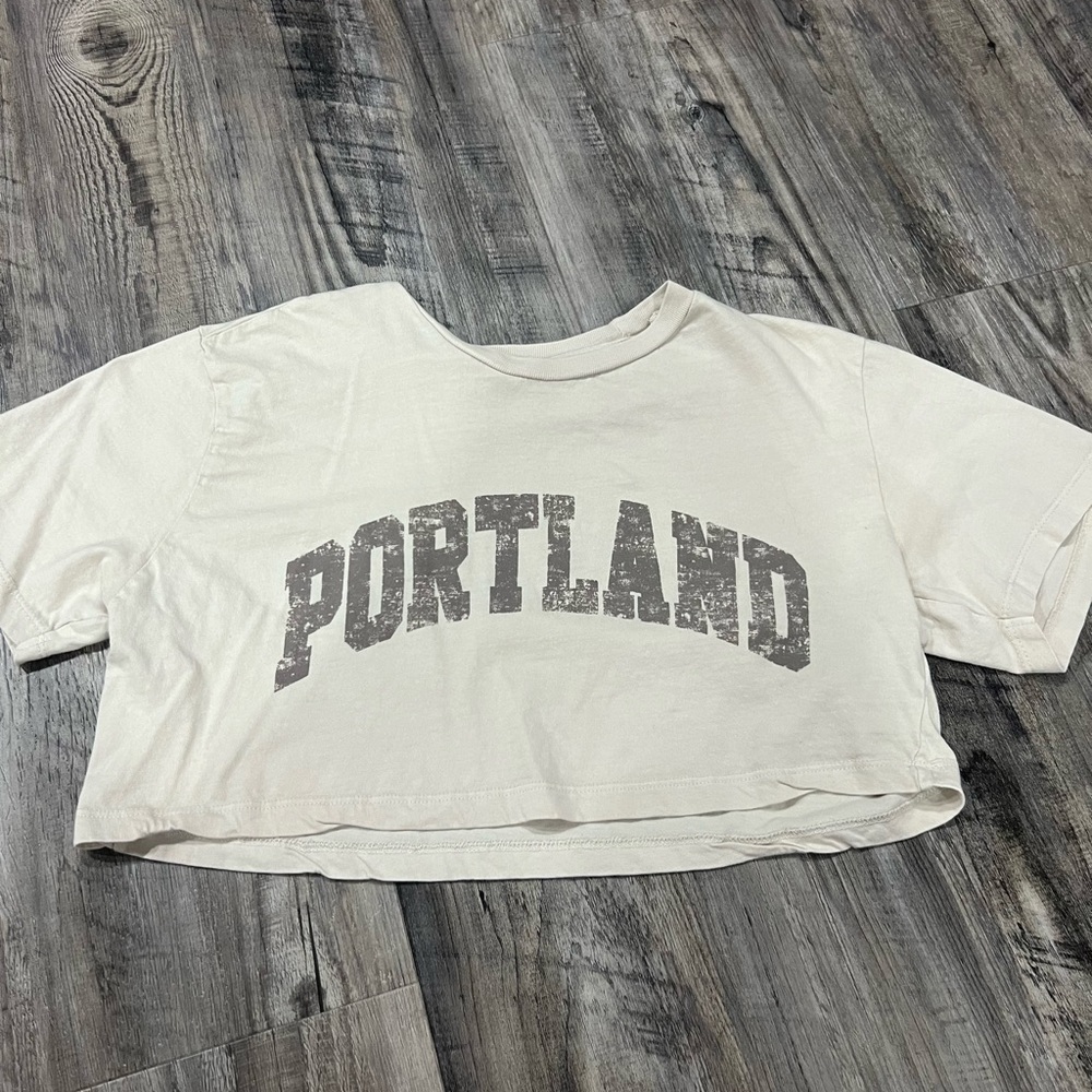 Garage Portland Crop Tee Size Medium